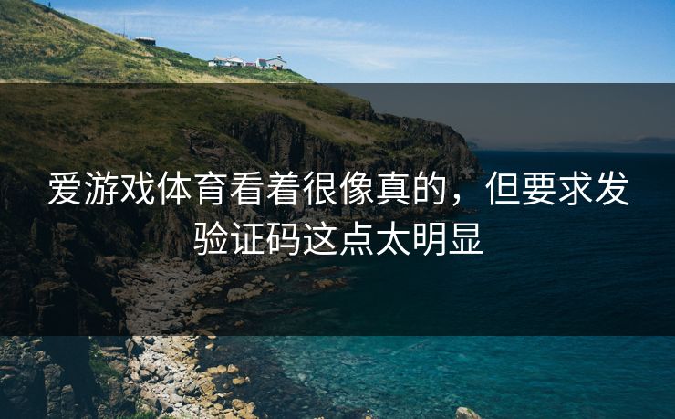 爱游戏体育看着很像真的，但要求发验证码这点太明显