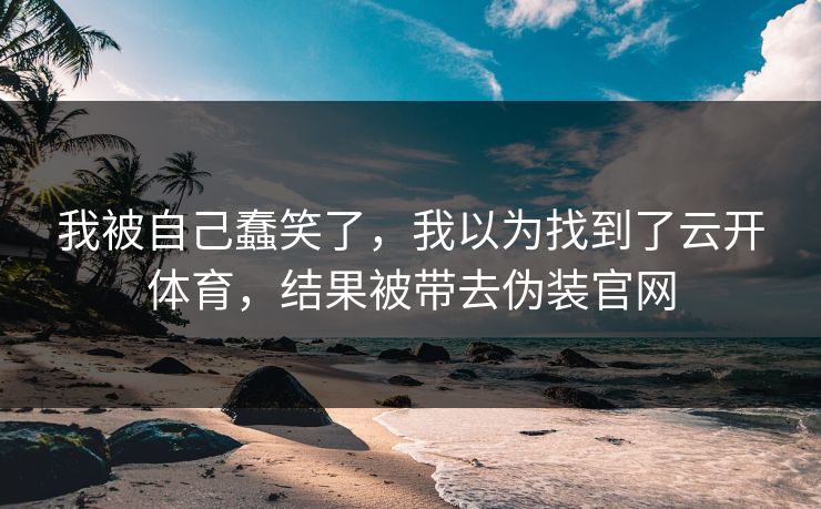 我被自己蠢笑了,我以为找到了云开体育,结果被带去伪装官网 我被自己蠢笑了,我以为找到了云开体育,结果被带去伪装官网