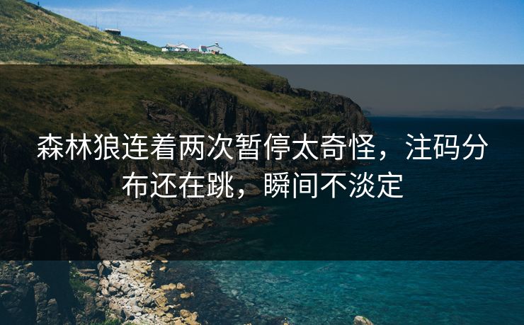 森林狼连着两次暂停太奇怪，注码分布还在跳，瞬间不淡定